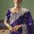 Purple fancy fabric embroidered saree
