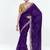 Fancy fabric embroidered purple saree