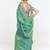Fancy fabric embroidered sea green saree