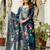 Dark-blue woven chanderi cotton resham woven ethnic-kurtis