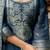 Dark-blue woven chanderi cotton resham woven ethnic-kurtis