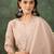Beige embroidered cotton silk thread work ethnic-kurtis