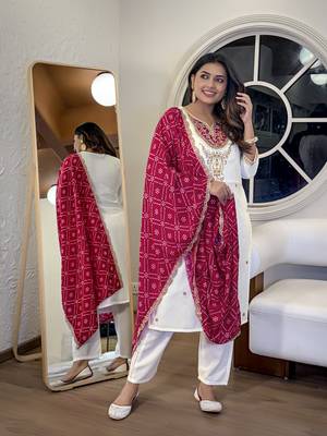 Dark-white embroidered viscose sequins work ethnic-kurtis 3