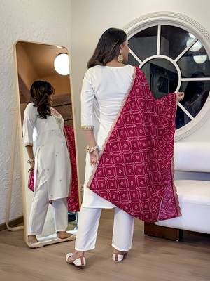 Dark-white embroidered viscose sequins work ethnic-kurtis 4