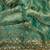 Turquoise golden zari with 3 mm sequence work chiffon Saree