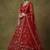 Classic Red Floral Embroidered Net Bridal Lehenga Choli With Dupatta