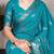 Blue color Weaving  Crepe Saree