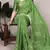 Ligth Green color Weaving  Crepe Saree