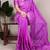 Ligth magenta color Weaving  Crepe Saree