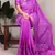 Ligth magenta color Weaving  Crepe Saree