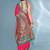 Pink soft silk paithani zari weaving saree with contrast blouse piece