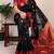 Black color Zari Weaving Work Poly Cotton  Saree