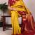 Yellow color Zari Weaving Work Poly Cotton  Saree