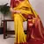 Yellow color Zari Weaving Work Poly Cotton  Saree