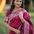 Pink soft banarasi silk zari weaving saree with matching blouse piece