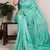 Teal  color Woven With Zari Weaving   Cotton Silk Saree