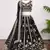 Black Thread & Sequins Work Fox Georgette Embroidered Lehenga Choli with Dupatta