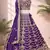 Purple Thread & Sequence Work Georgette Embroidered Lehenga Choli with Dupatta