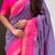Patola silk ikkat zari weaving saree with contrast blouse piece