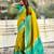 Patola silk ikkat zari weaving saree with contrast blouse piece