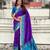 Patola silk ikkat zari weaving saree with contrast blouse piece