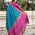 Patola silk ikkat zari weaving saree with contrast blouse piece