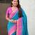 Patola silk ikkat zari weaving saree with contrast blouse piece