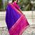 Patola silk ikkat zari weaving saree with contrast blouse piece