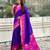 Patola silk ikkat zari weaving saree with contrast blouse piece
