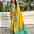 Patola silk ikkat zari weaving saree with contrast blouse piece