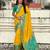 Patola silk ikkat zari weaving saree with contrast blouse piece