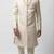 beige silk sherwani set with brasso work