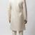 beige silk sherwani set with brasso work