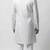 white silk sherwani set with brasso work
