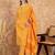 Yellow floral print cotton straight kurta pant with dupatta set