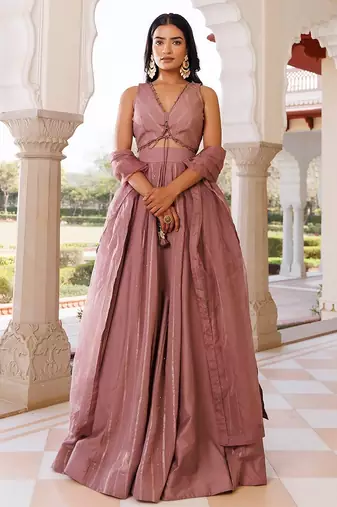 Ash Rose Lehenga Set