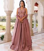 Ash Rose Lehenga Set