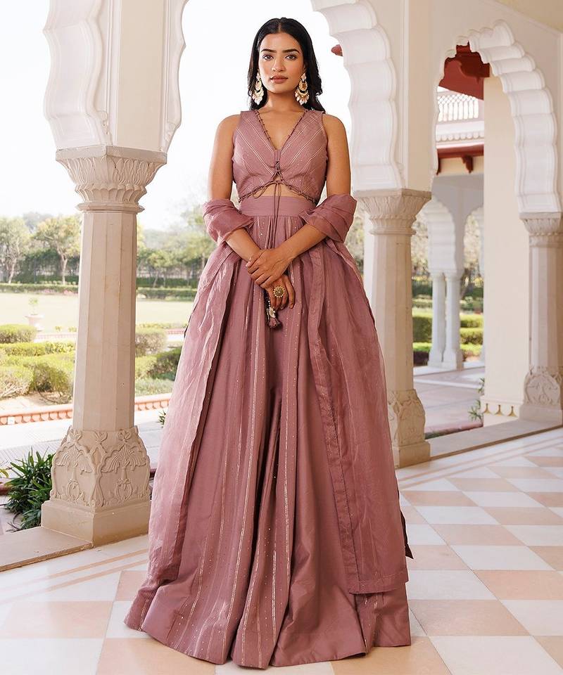 Ash Rose Lehenga Set