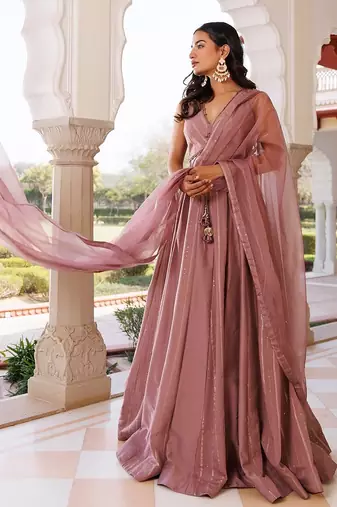 Ash Rose Lehenga Set
