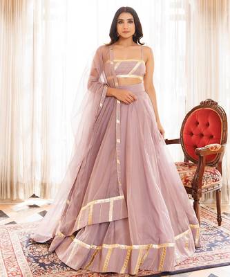 Lilac Ash Lehenga Set 2