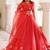 Savvy Red Mukaish Work Lehenga Set