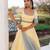 Morning Sun Yellow and Grey Organza Lehenga Set