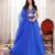 Dazzle Blue Organza Lehenga Set