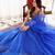 Dazzle Blue Organza Lehenga Set