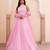 Soft Pink Organza Embroidered Lehenga Set