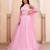 Soft Pink Organza Embroidered Lehenga Set