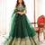 Emerald Green Organza Lehenga Set