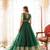 Emerald Green Organza Lehenga Set