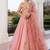 Peach Fuzz Embroidered Organza Lehenga Set