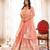 Peony Pink Cotton Embroidered Lehenga Set